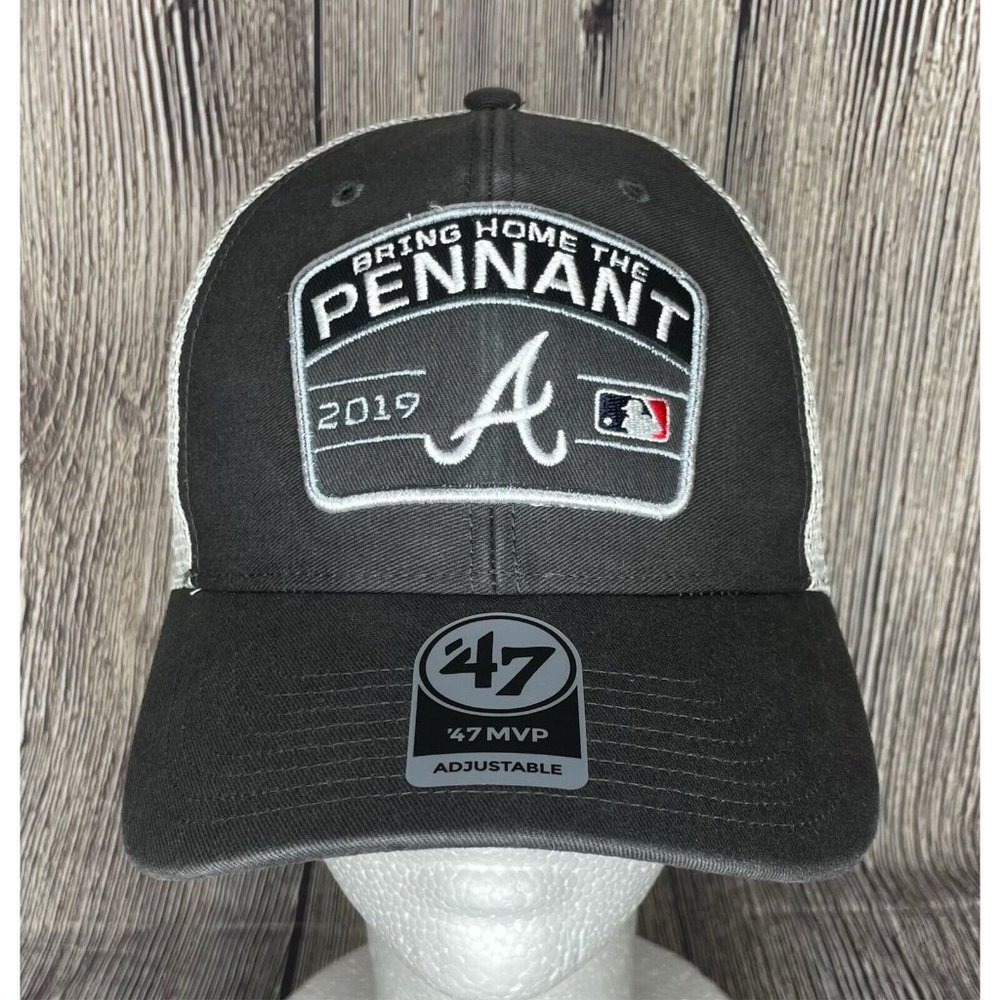 Atlanta Braves MLB 2019 Pennant Post Season World Series '47 Snapback Hat Cap